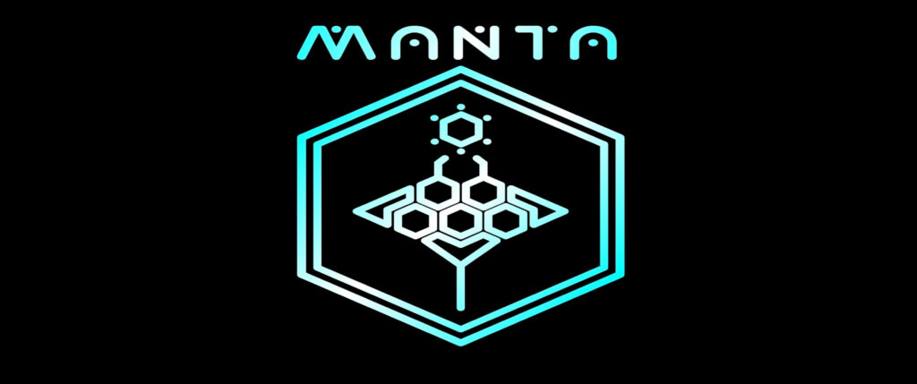 Manta logo on background